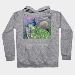 Elegant Peacock Hoodie